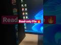 Create Read-only file 🤯 |  Day-0243 | Windows Tips #window #techreels #reel #short #windows