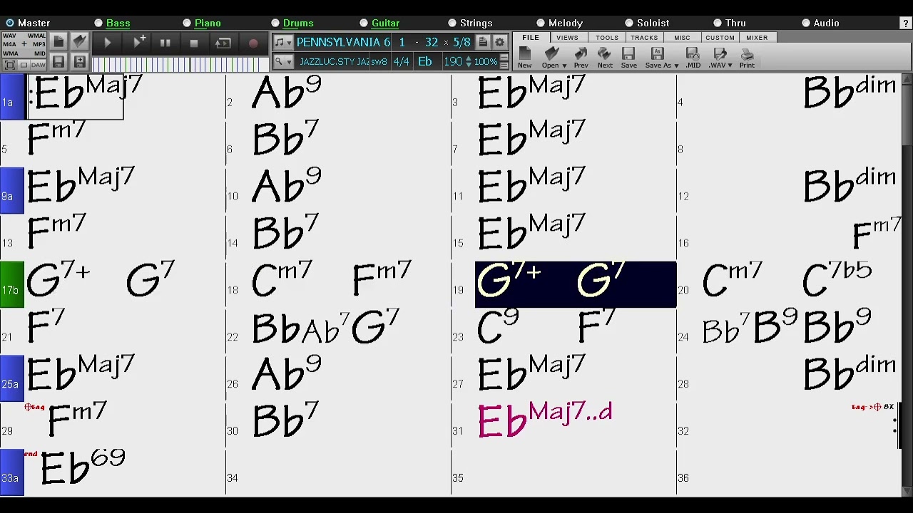 BACKING TRACK - PENNSYLVANIA 6-5000 (Jerry Gray, Carl Sigman) Eb 190 BPM SWING