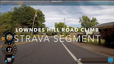 Strava Segment:  Lowndes Hill Road Climb
