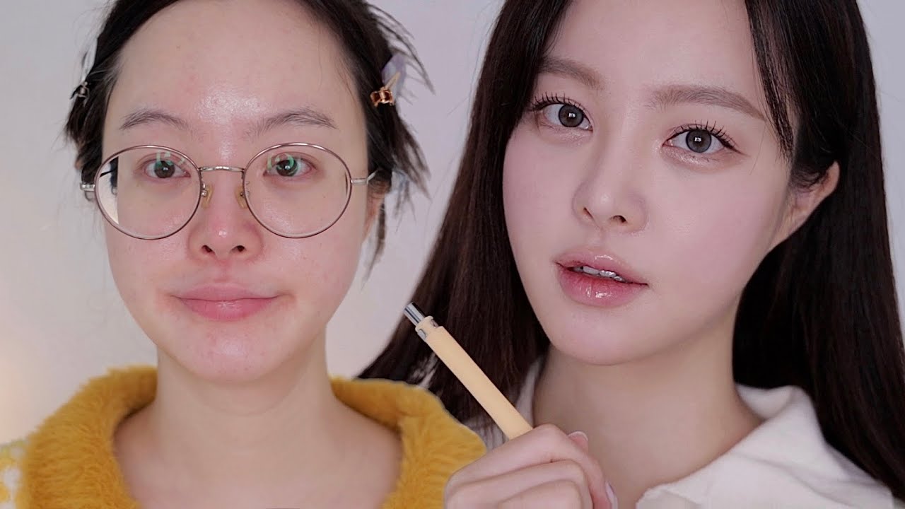 🏫나랑 같이..학식 먹을래? 2023년 개강을 앞둔 샌애긔 추천 메이크업🫧 | SAEYAN 새얀 - YouTube