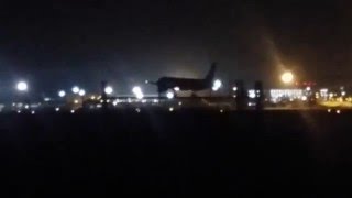 Night landing at Palma de Mallorca Airport