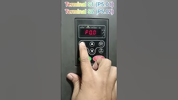 INVT GD 200A VFD l Terminal Settings (S1-P5.01 and S2-P5.02) #invt #gd200A #terminal #switch