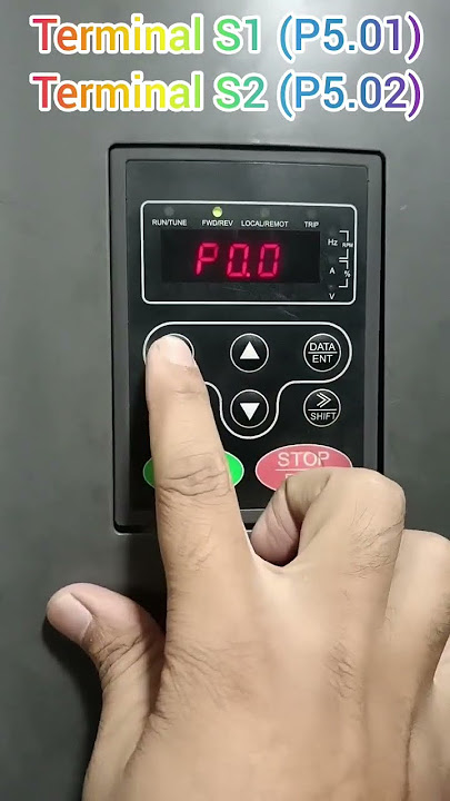 INVT GD 200A VFD l Terminal Settings (S1-P5.01 and S2-P5.02) #invt #gd200A #terminal #switch