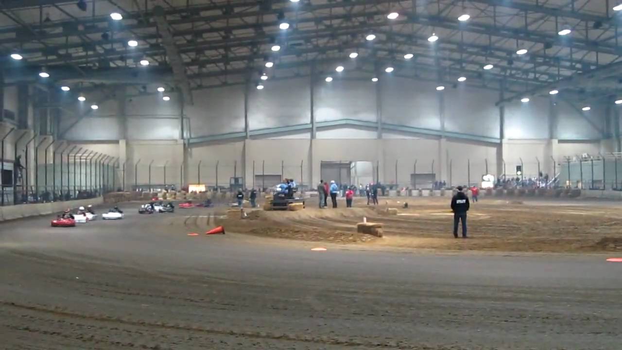 Duquoin IL Indoor Karts - 3/20/10 - Stock Heavy Feature - YouTube