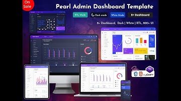 Responsive Admin Template Dashboard - Pearl WebApp Templates
