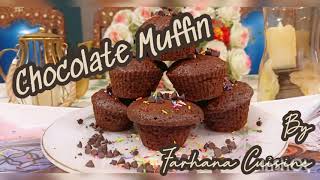 Super Moist Chocolate Muffins | Simple & Easy | Soft Chocolaty Muffins | Farhana Cuisine