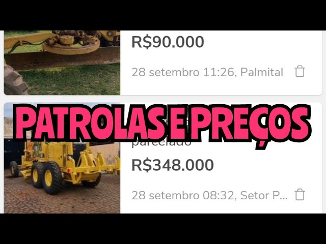 Motoniveladora CATERPILLAR 12H  Tratorex – Tratores, Máquinas e