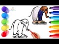 How To Draw cute Lirili Larila Drawing, Painting &amp; Coloring For Kids and Toddlers_🌈🎨