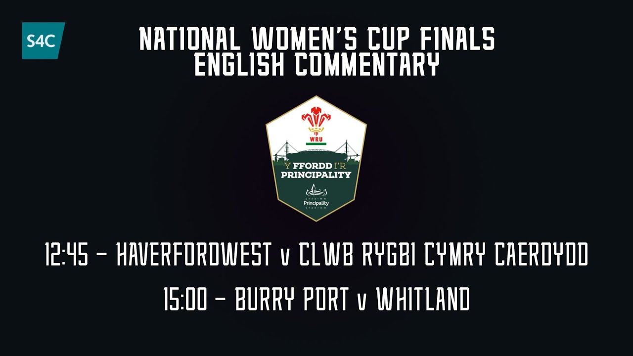 National Womens Cup Finals Day English Commentary S4C