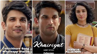 Khairiyat Fullscreen Whatsapp Status Sad Song Chhichhore Khairiyat Sushant Singh Rajput Status