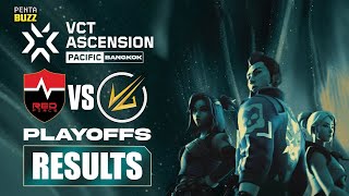 VCT Ascension Pacific Bangkok Playoffs - Velocity Gaming vs Nongshim RedForce results 