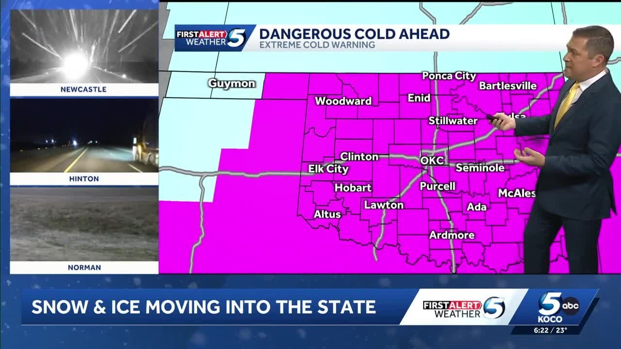 Oklahoma Winter Storm Update: Snow, sleet and freezing rain move in ...