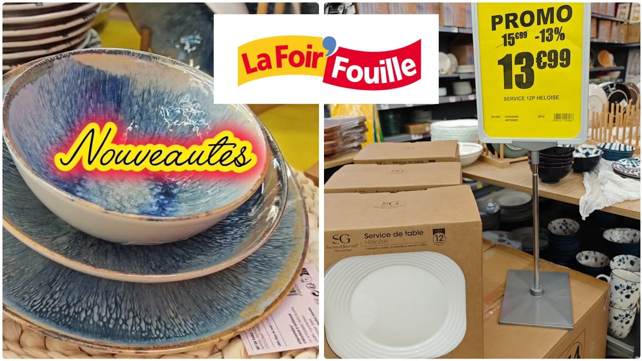 ARRIVAGES LA FOIR'FOUILLE ‼️08/03/2026 vlog du dimanche 👍ART DE LA TABLE 🥰