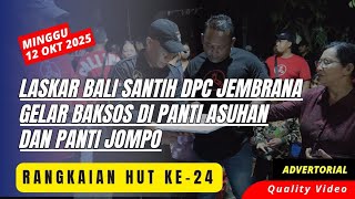Laskar Bali Santih Hut Ke-24 Dpc Kabupaten Jembrana Gelar Baksos Di Panti Asuhan Dan Panti Jompo