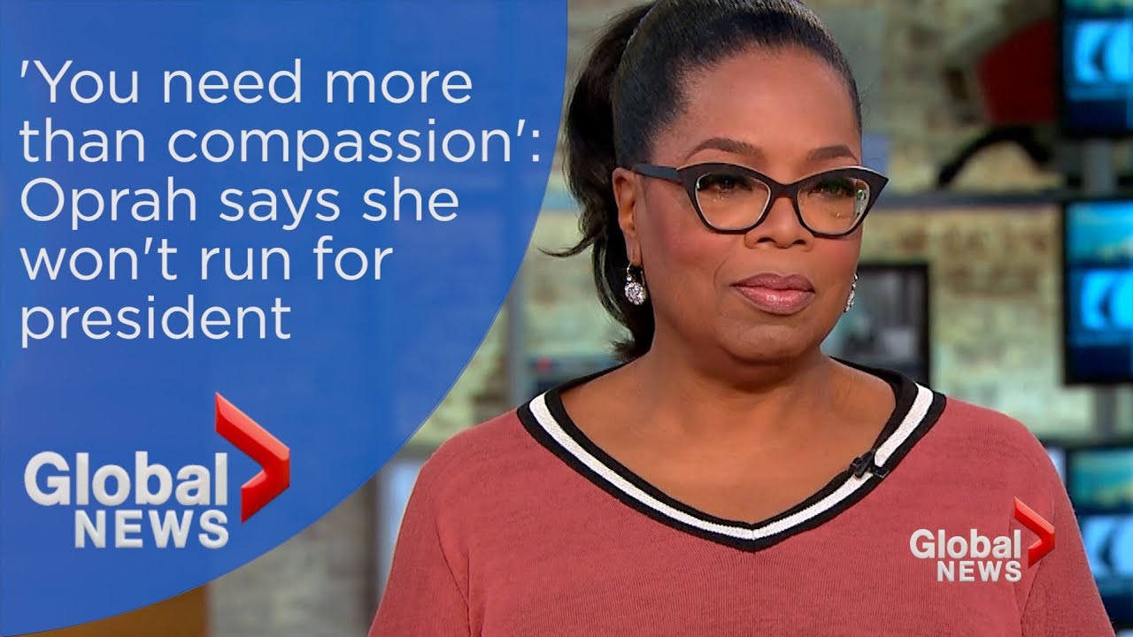 Oprah says she won't run for president