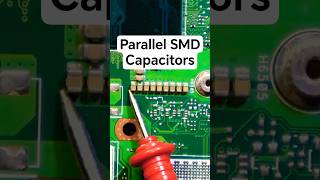 Parallel SMD Capacitors in Motherboard VS Schematic #motherboardrepair #shorts