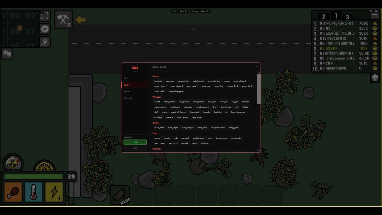 SS2 Admin Script Devast.io - YouTube