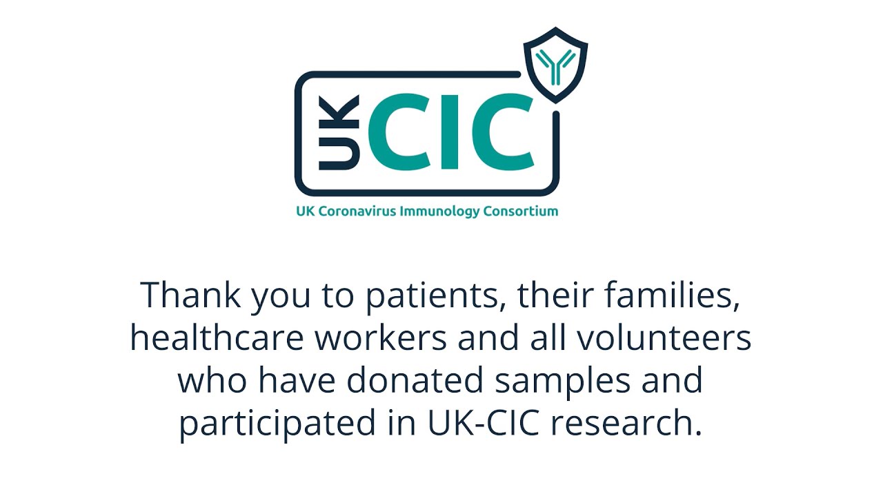 Thank you! UK-CIC researchers express their thanks to sample donors ...