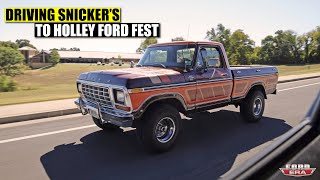 Driving Snicker's our Godzilla Swapped F150 to Holley Ford Fest!!