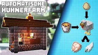 Automatische Hühnerfarm bauen Minecraft deutsch 🐔 Minecraft Tipps Tricks | Minecraft 1.14 Lets Play