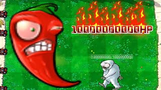 1000000000 HP Yeti Zombie,Which combination can defeat him? - Plants Vs. Zombies