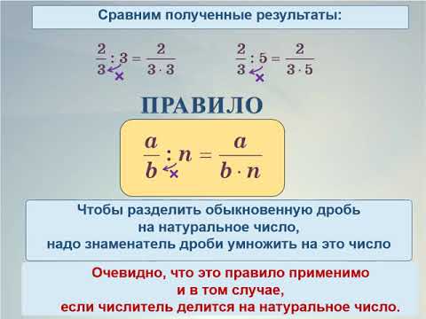 Умножение натуральных чисел 5 класс видеоурок. Деление обыкновенной дроби на натуральное число 6 класс. Деление обыкновенной дроби на натуральное число 5 класс. Дроби и деление натуральных чисел 5 класс. Умножение и деление обыкновенных дробей на натуральное число 5 класс.