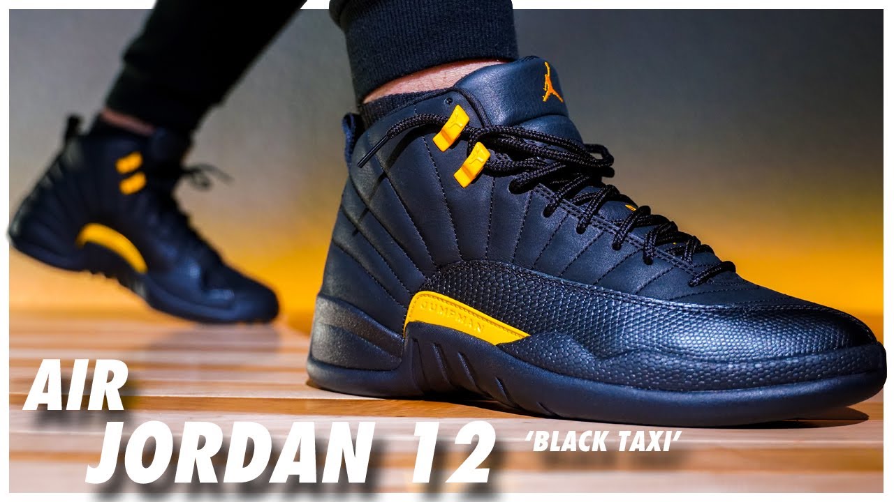 JORDAN 12 BLACK TAXI On Feet/Review 