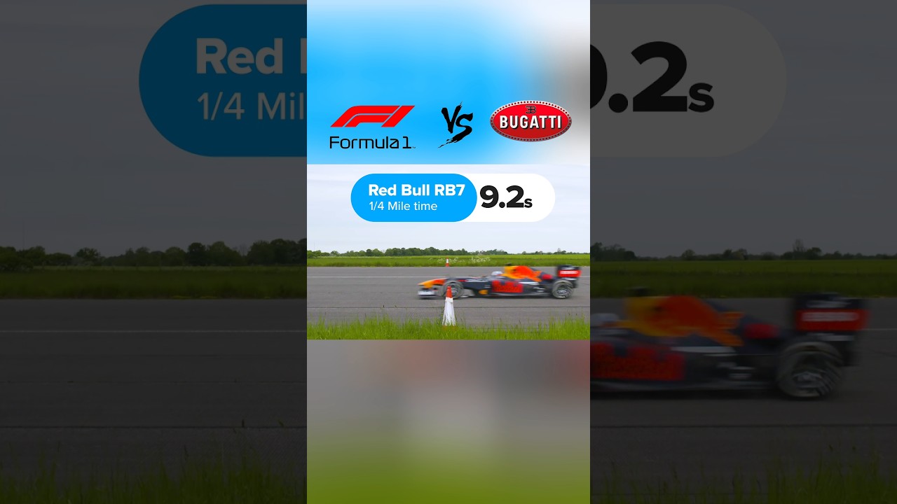 formula vs Bugatti chiron!!🤯