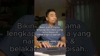 Cara Gabungkan Nama Depan & Belakang Otomatis di Google Sheets pakai CONCAT