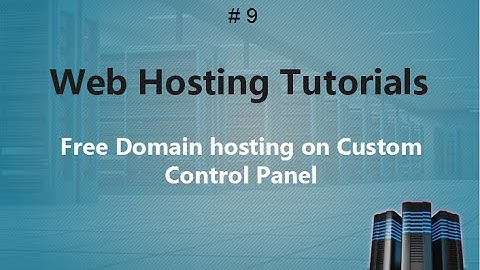 Web Hosting Training 9 | Free Domain hosting on Custom Control Panel