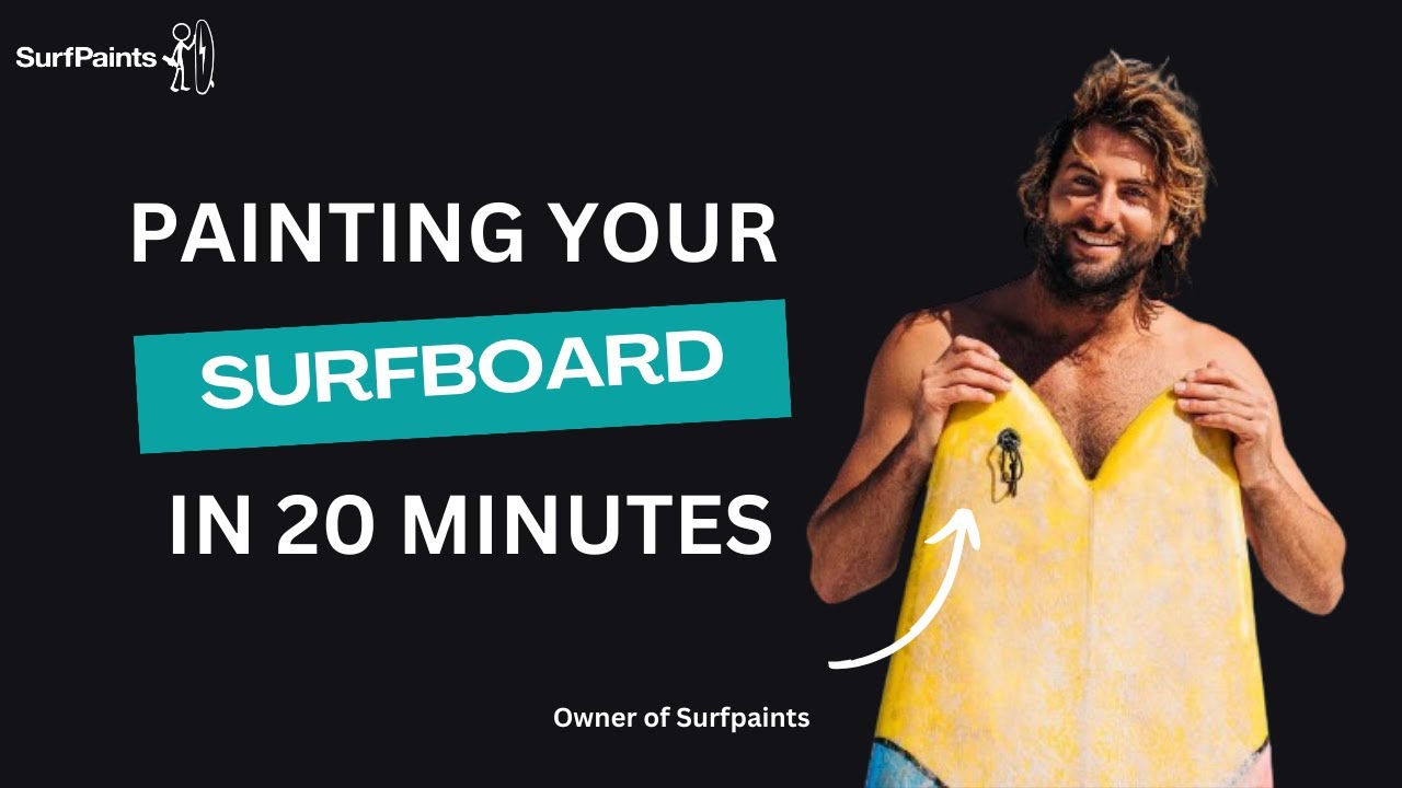 Painting A Surfboard in 20 minutes with Two Paint Pens (No Art Skills Required!) 