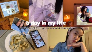 A Day In My Life Realistic Making Breakfast School Vlog Studying 