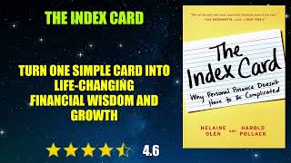 The Index Card: Why Personal Finance Doesn't Have to Be Complicated - Book Summary