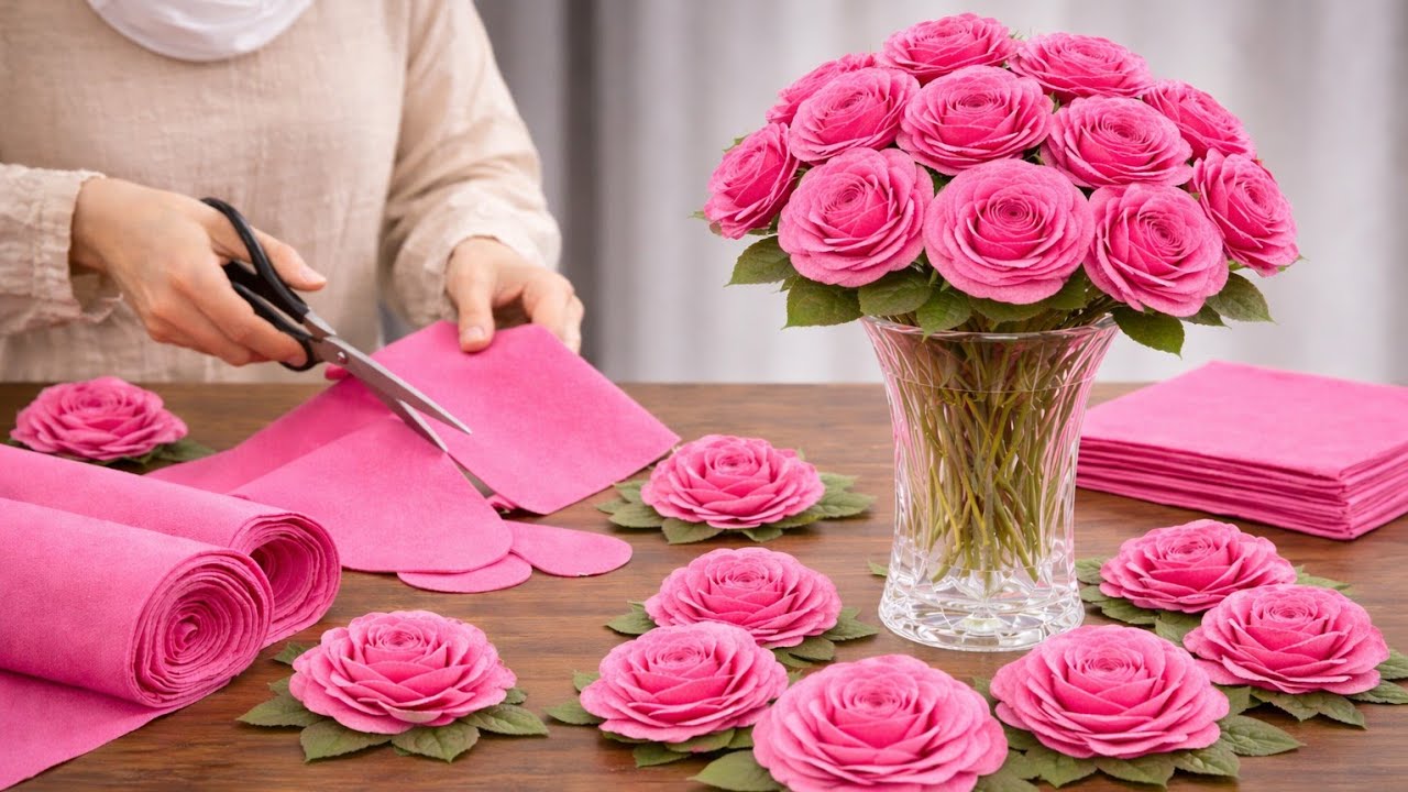 Как сделать цветок из пакетов для покупок