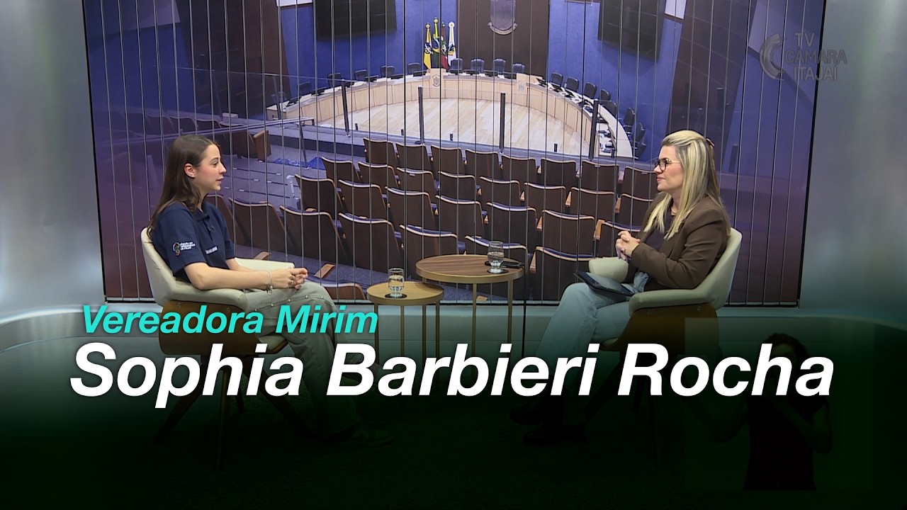 Sophia Barbieri Rocha | Fala Vereador Mirim | TV Câmara Itajaí