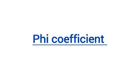 Phi Coefficient || #bhupsychology