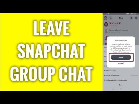 How To Leave Snapchat Group Chat