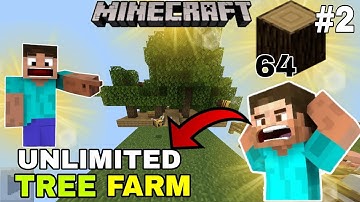 I MADE A TREE FARM IN MY ONE BLOCK SERIES | EP-2 | #minecraft | Lucky S Gaming |