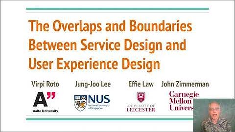 The Overlaps and Boundaries Between Service Design and User Experience Design [Preview]