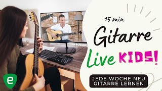 Gitarre lernen Live: Kinder Anfänger Gitarrenkurs: Stimmen und Basics, Live  Stream für Kids - YouTube