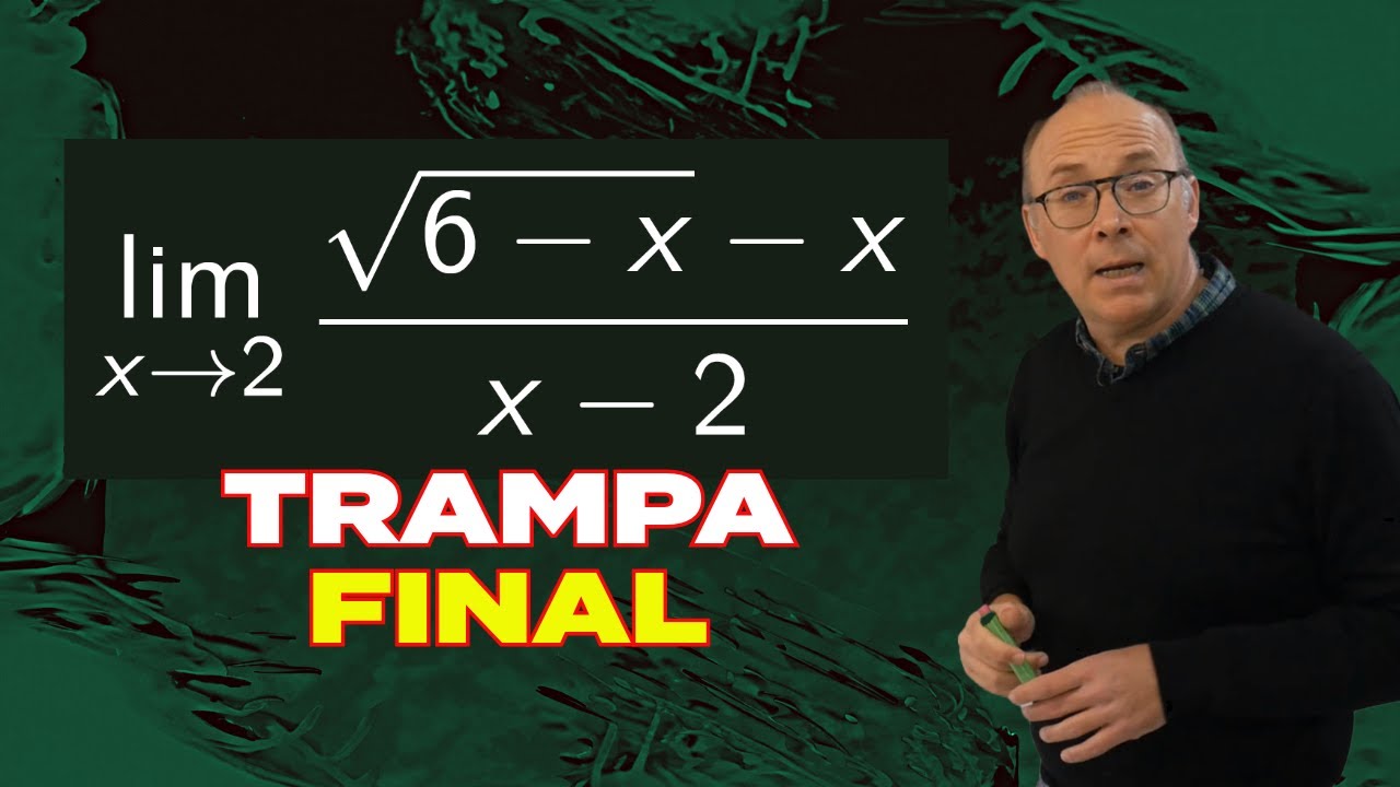 📌 LÍMITE de FUNCIONES con TRAMPA FINAL 😟 aquí la SOLUCIÓN Indeterminación 0/0 