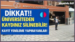 Buna Dikkat Etmezseniz Üniversiteden Kaydınız Silinebilir!