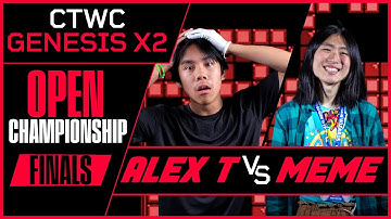 CTWC GENESIS OPEN CHAMPIONSHIP FINALS | Alex T vs Meme