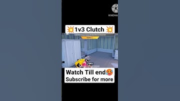 1v3 Clutch💥 #shorts #bgmi #clutch #1v3