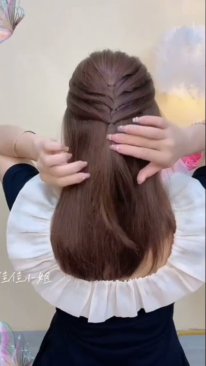 CARA KEPANG RAMBUT TERBARU DAN KEKINIAN  ALA CEWE KOREA  #shorts 55