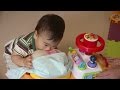 息子1歳の誕生日!お祝いの一升餅にかぶりつく!Japanese 1st Birthday event