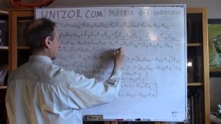 Unizor - Matrices - 3x3 Solution