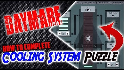 Daymare 1998 - How to Complete COOLING SYSTEM PUZZLE (PLX-731 Sample)