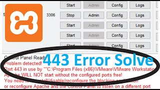 How To Solve Xamp  Apache Running Error | Port 443 Use Another Program | Port 443 Use Another | Urdu