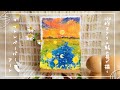 [100均]アクリル絵の具のイラストメイキング🌟Illustration making with acrylic paints#アクリル絵の具 #イラストメイキング #acrylicpainting
